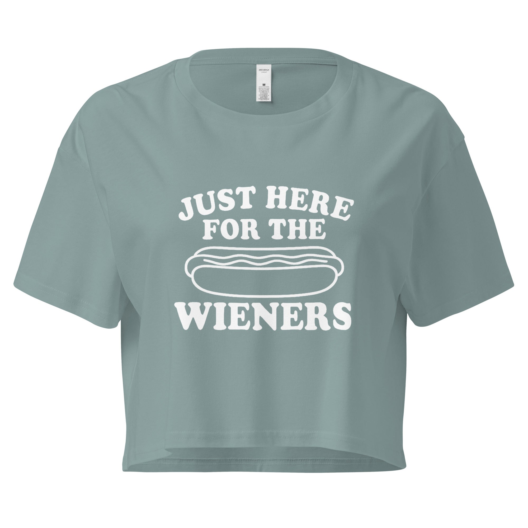 Pure Trash Womens T-Shirts Wieners crop top donna cotone