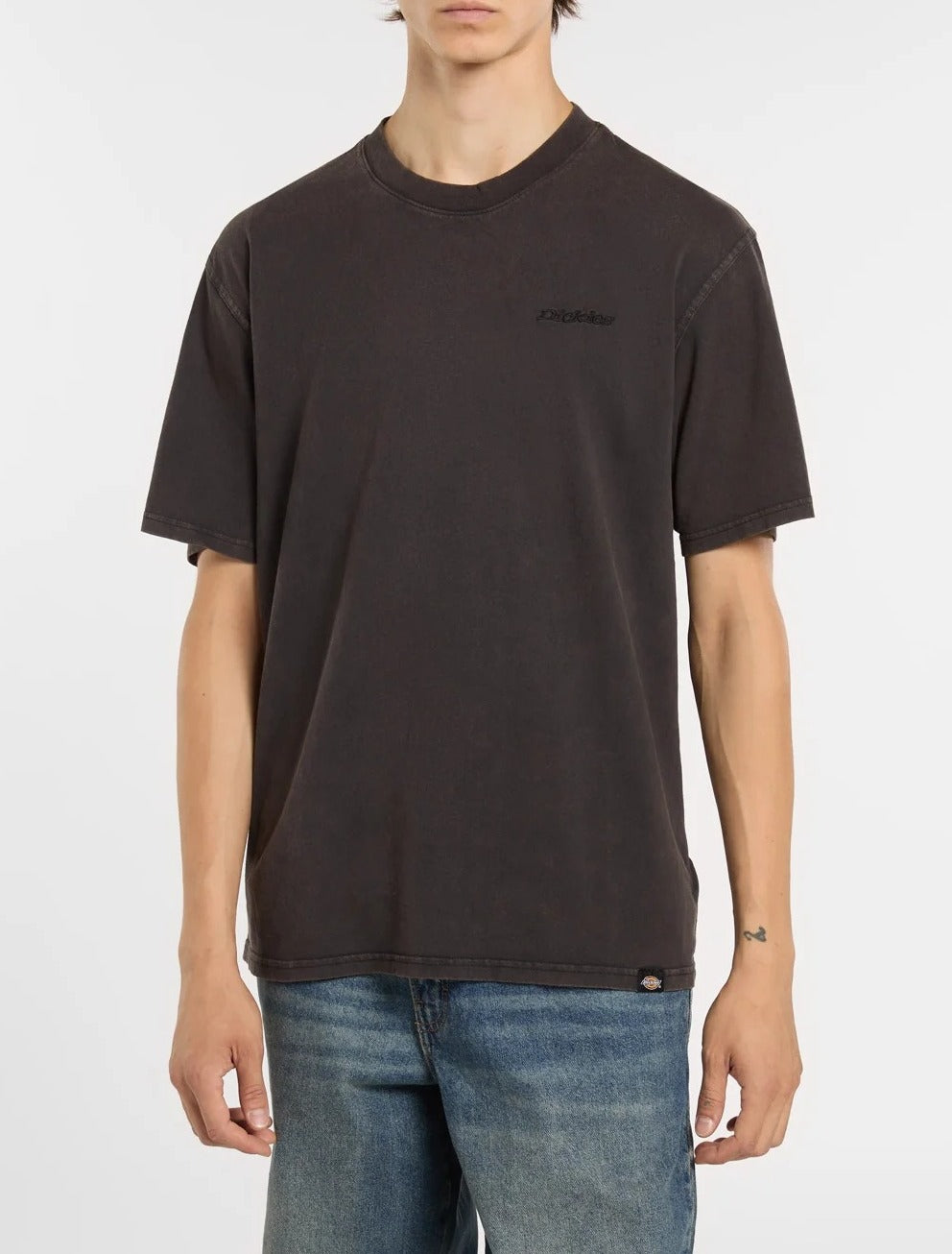 Dickies Plentywood DK0A866B T-shirt nera cotone regular