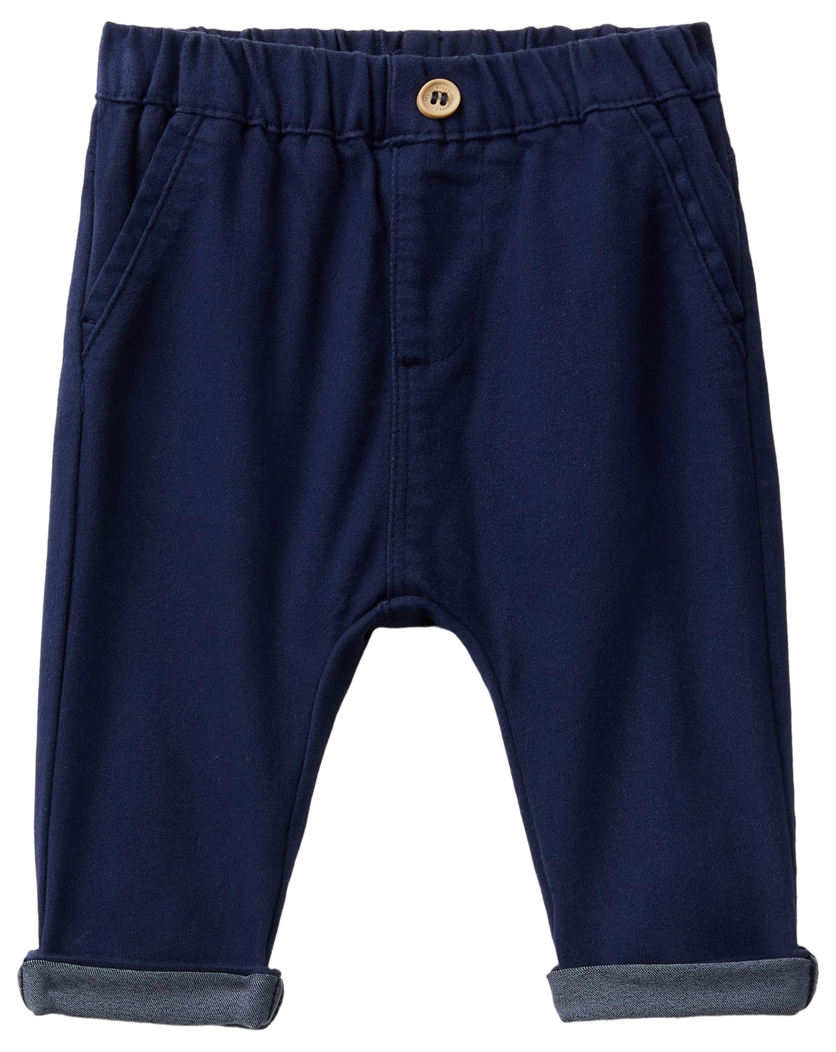 Benetton 4AU0AF018 Pantalone Cotone Ricamo Taglia 62