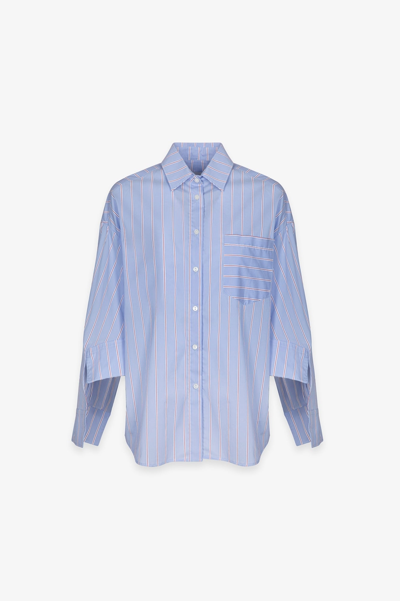 Gaelle Paris GAABW09845 Camicia Righe Azzurro 40