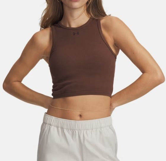 Under Armour 77-6011132 canotta donna brown cotone