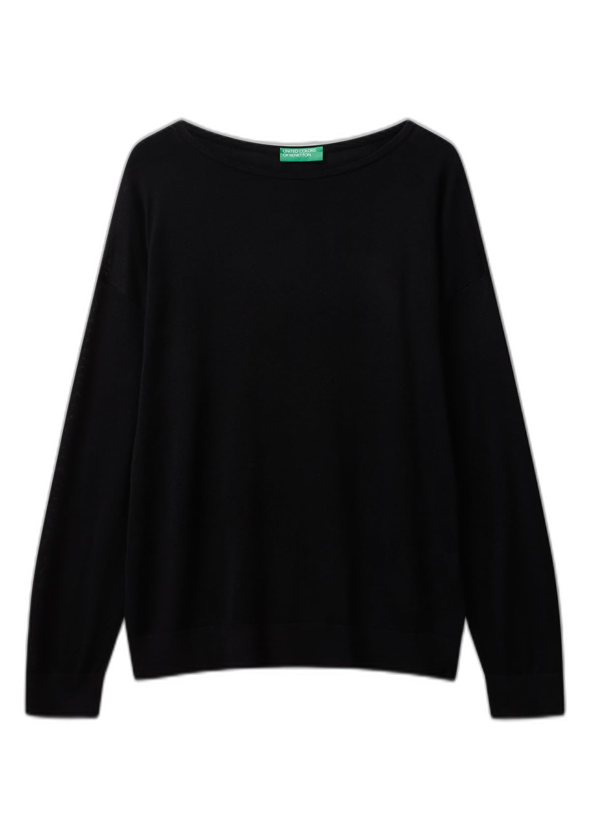 Benetton 103vd10av Maglione Donna Barchetta Blu XXS