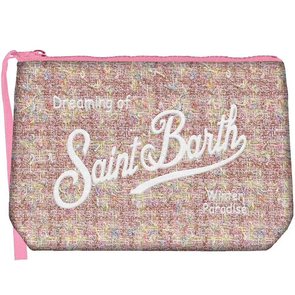 MC2 Saint Barth Aline Pochette Tweed Rosa