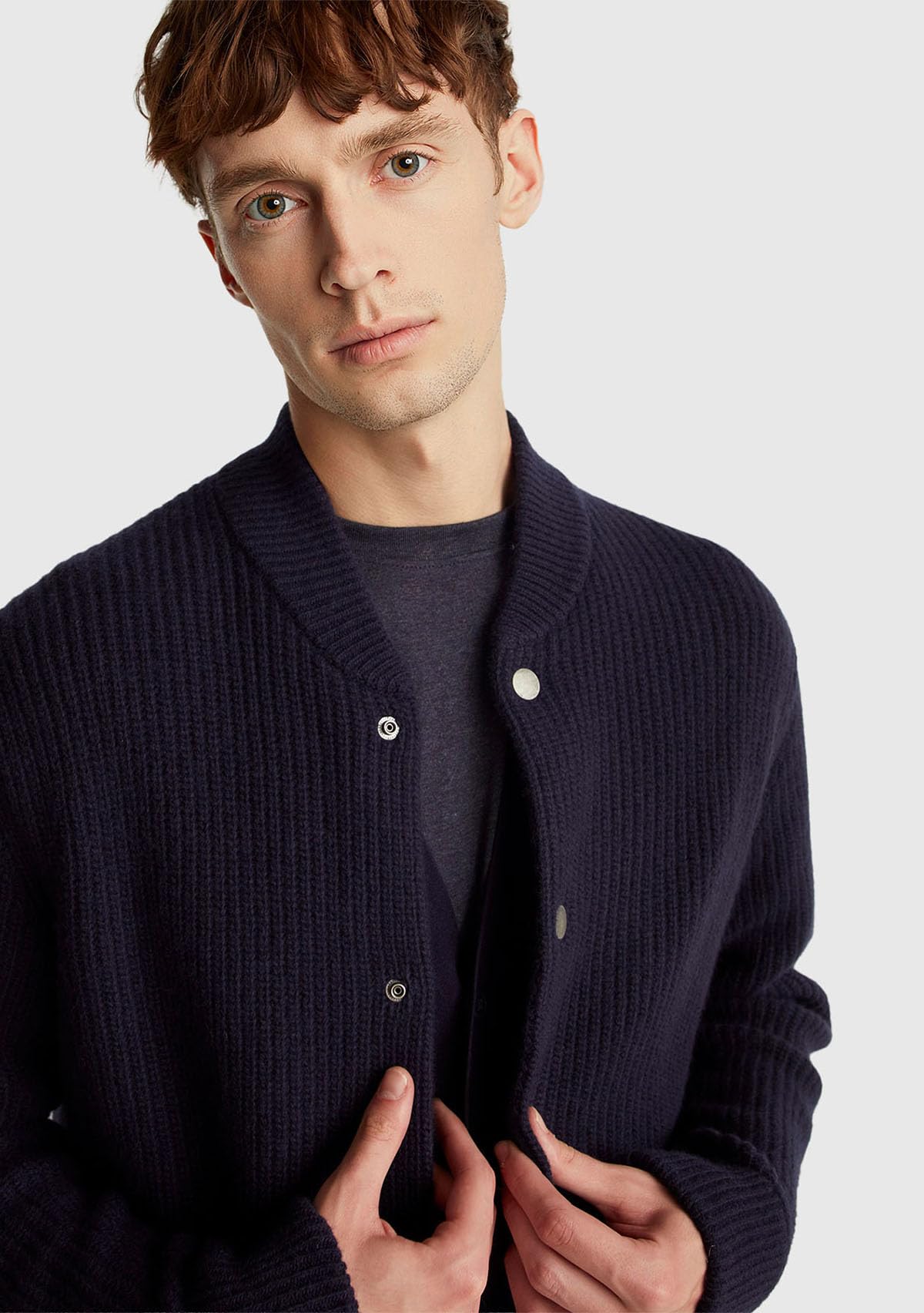 Benetton Maglieria 18ayu5019 Cardigan Uomo XS bomber