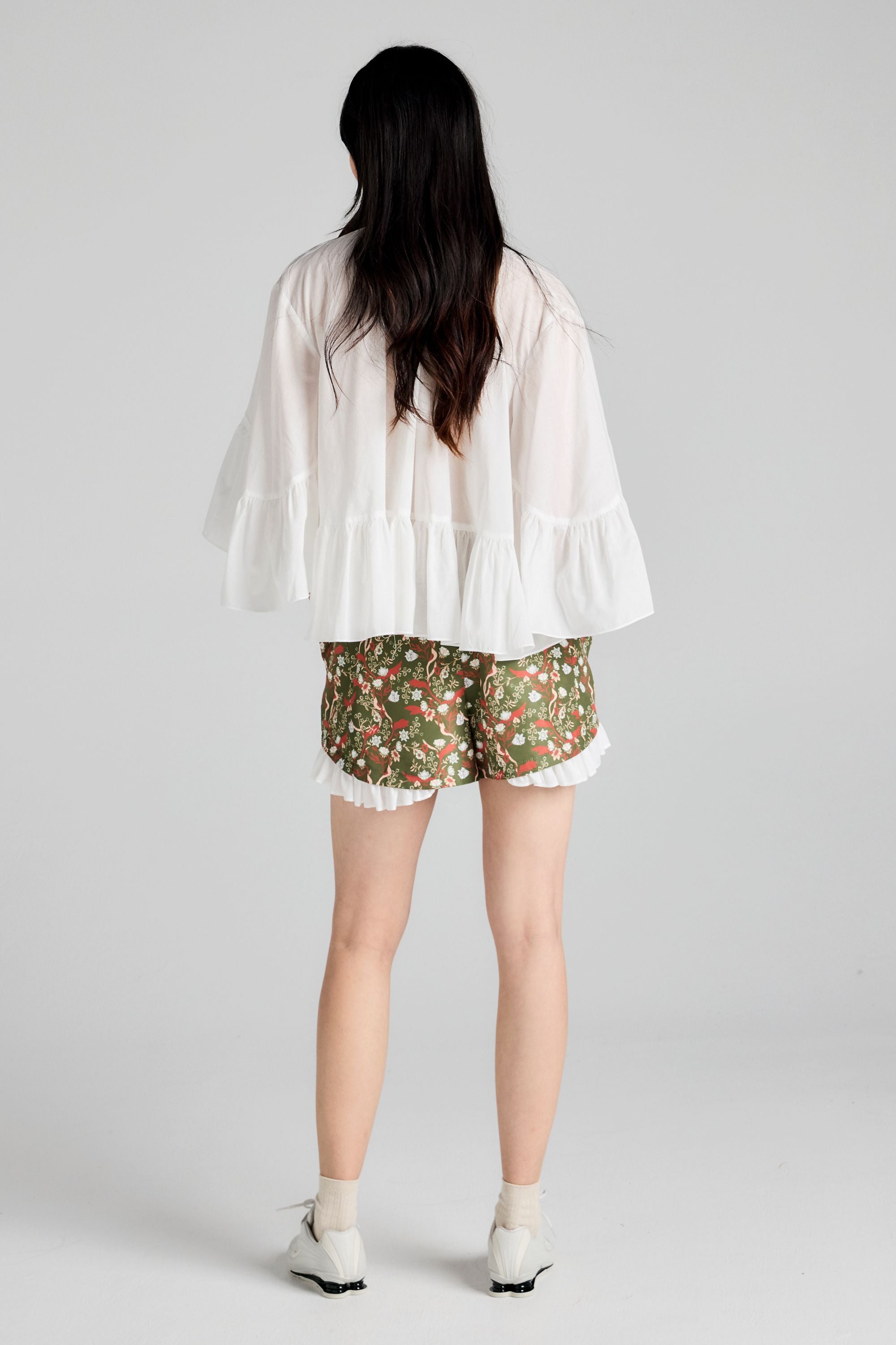 Karen Walker Johanna Shorts Olive Multi shorts