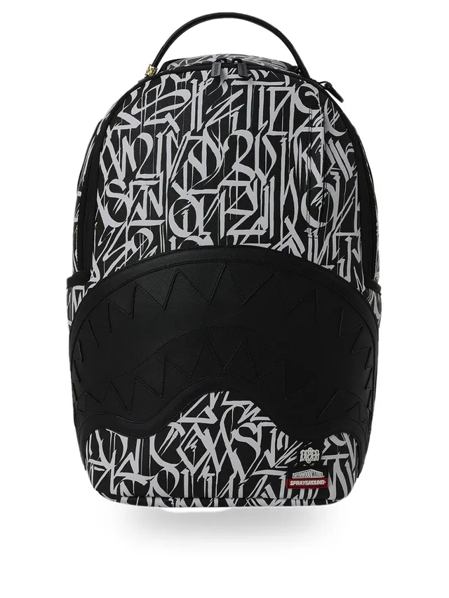 Sprayground 910B6683NSZ zaino nero bianco PVC laptop