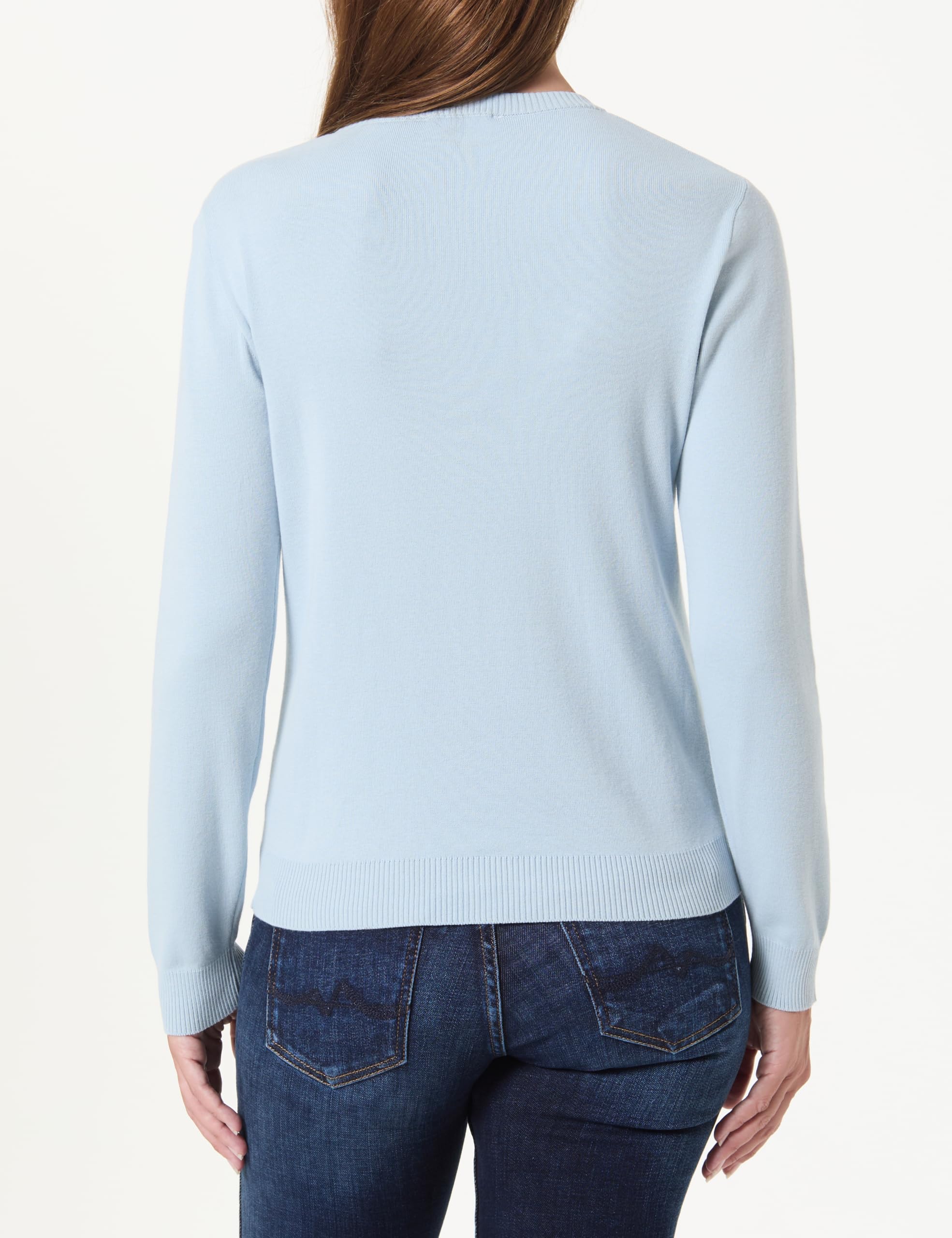 Benetton Maglieria 1C19D502P Cardigan Donna Blu XXS Regular