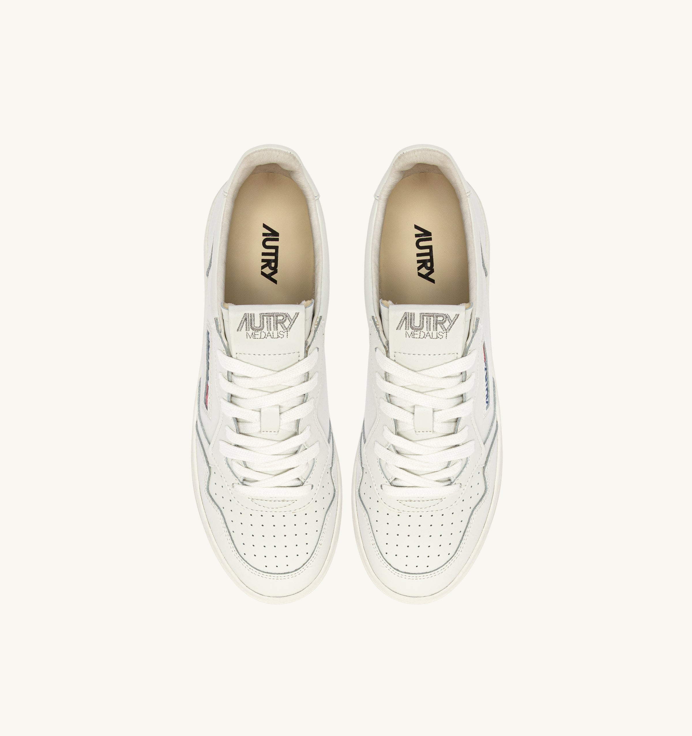 Autry Medalist Low AULM-ML08 sneakers Total White pelle