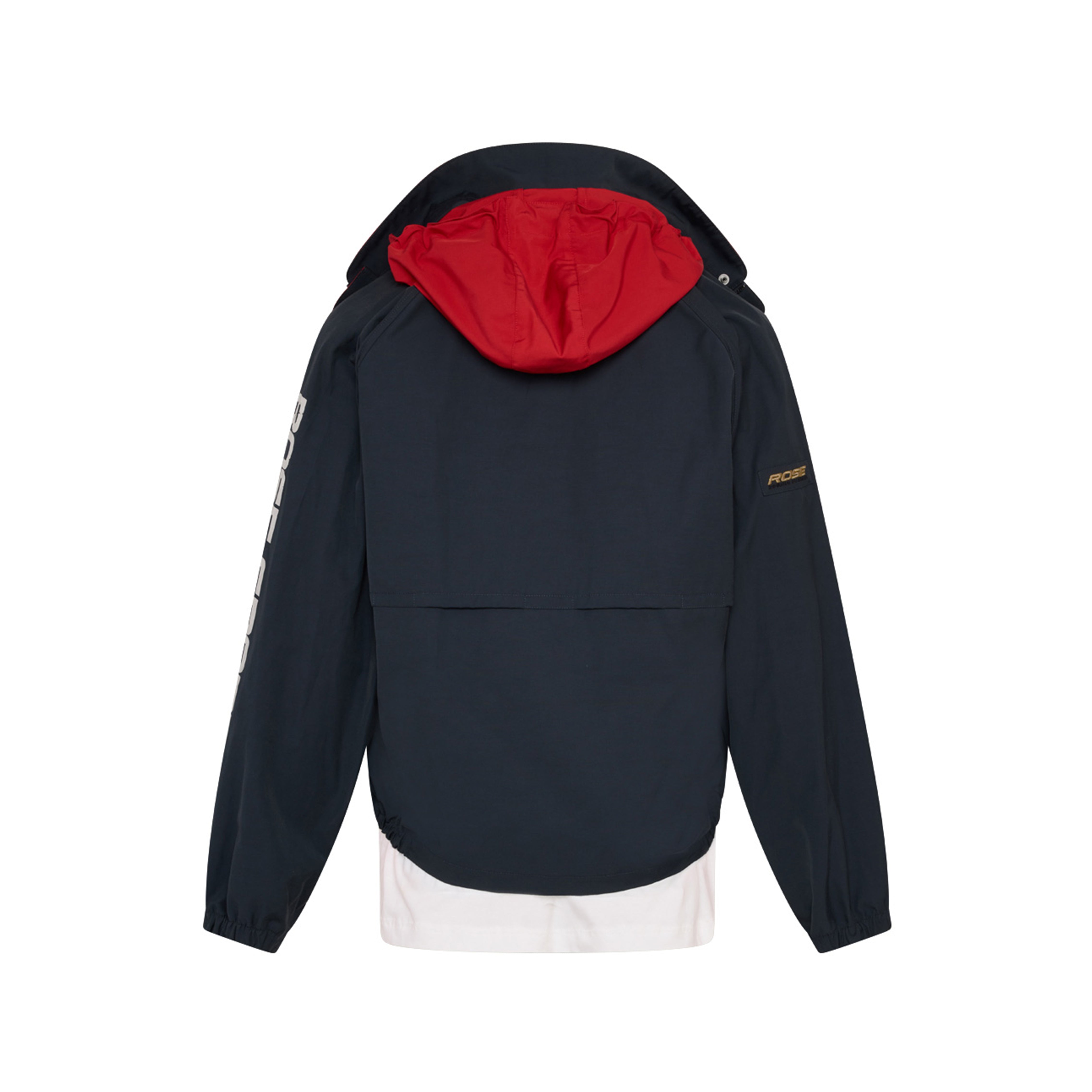 Martine Rose Anorak blu Navy giacca con cappuccio regular