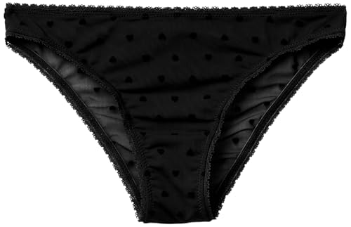 Benetton Intimo Slip Donna Nero XS in Rete Floccata