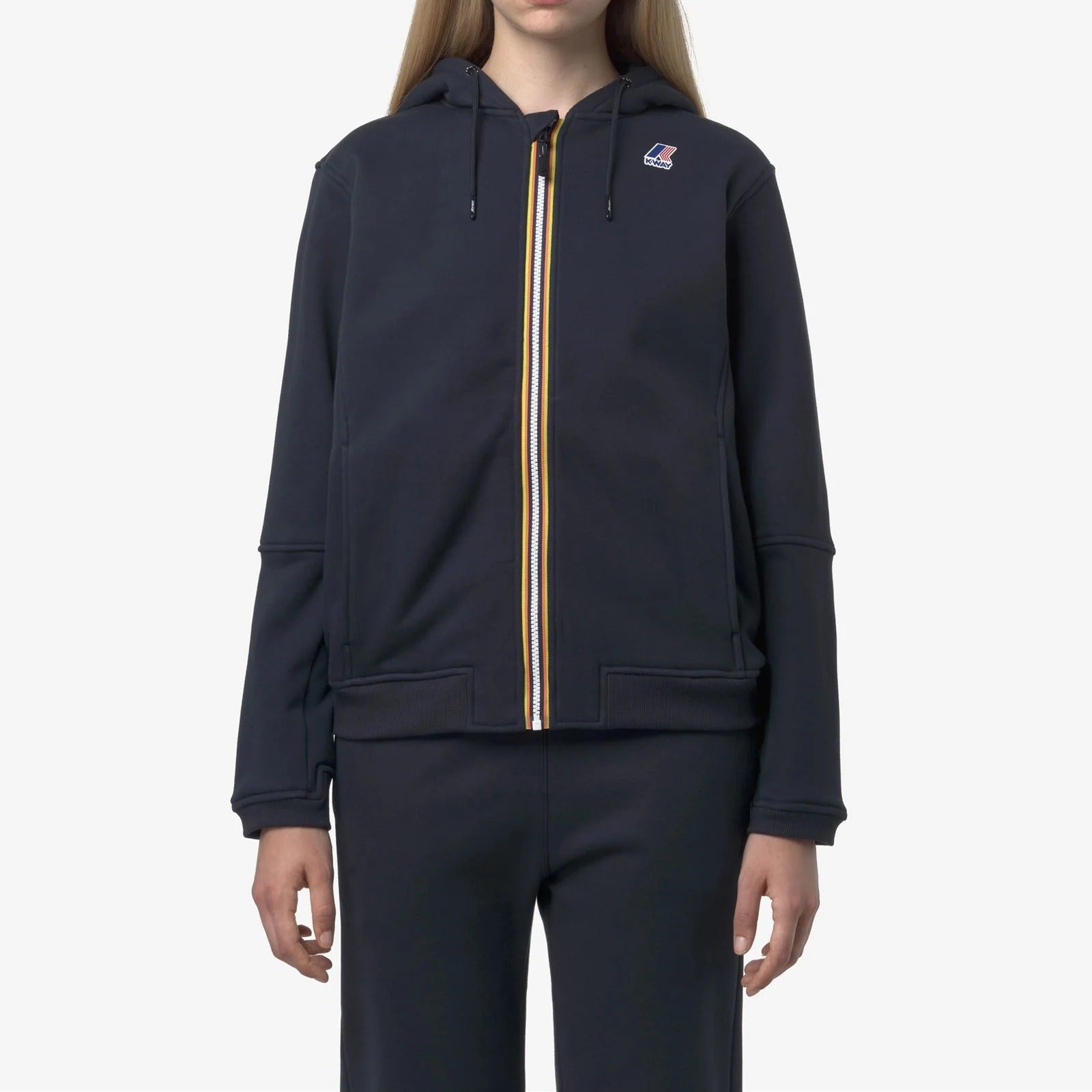 K-Way Prosper K4147LW Felpa Unisex Blue Depth Cotone