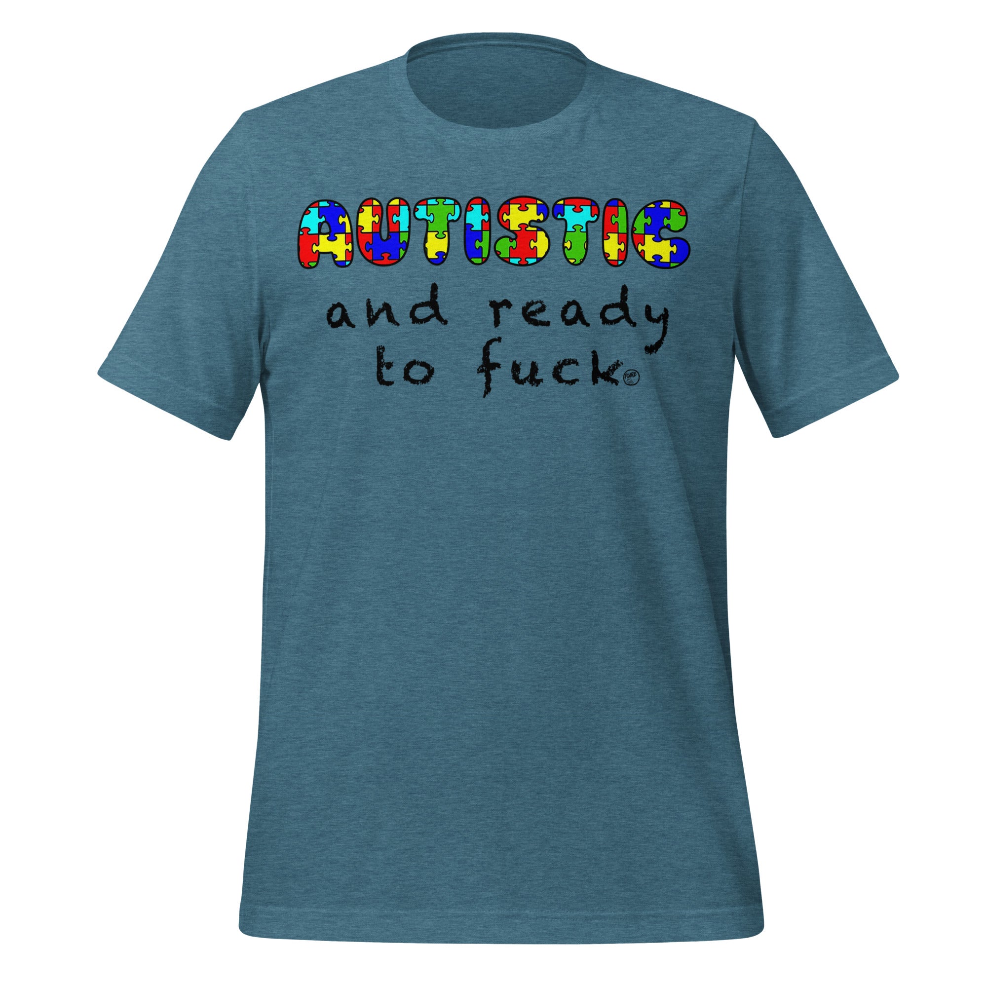 Pure Trash Autistic and Ready t-shirt uomo bacca