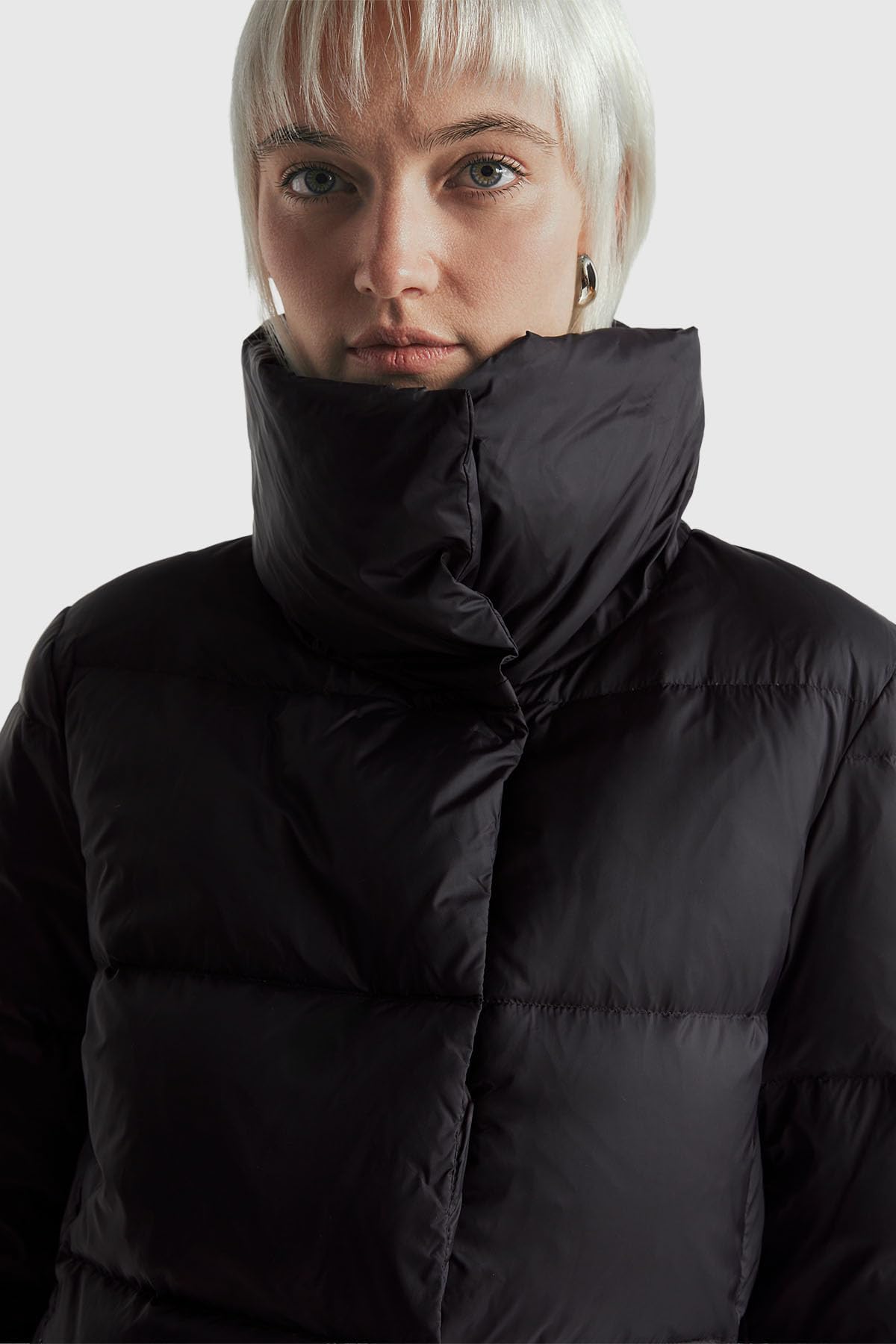 Benetton 2NIWDN08X Giacca Donna XXS Piuma Riciclata