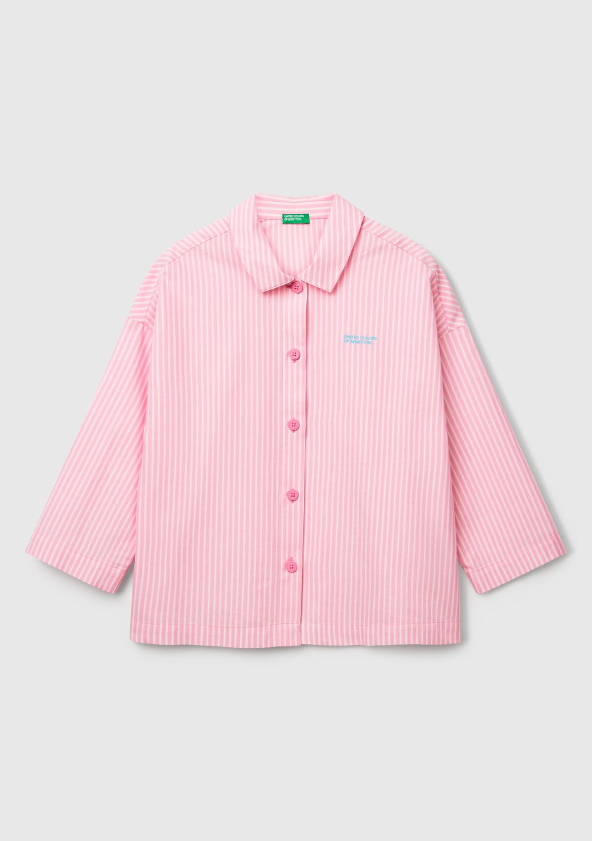 Benetton 4qfz3m00a camicia pigiama donna XS con bottoni
