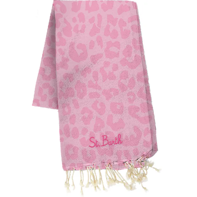 MC2 Saint Barth Foutas J N Telo Mare Rosa leopardato