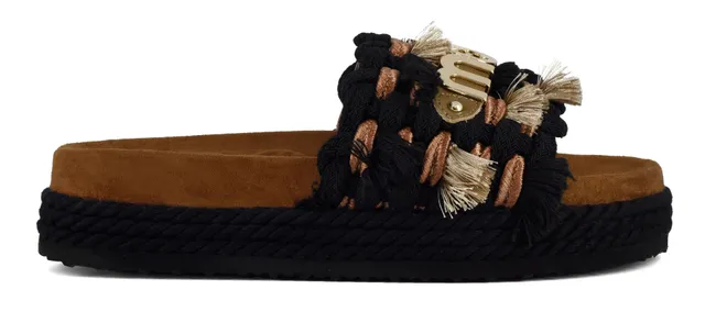 Mou Monoband Rope SW451008K Sandalo donna Black