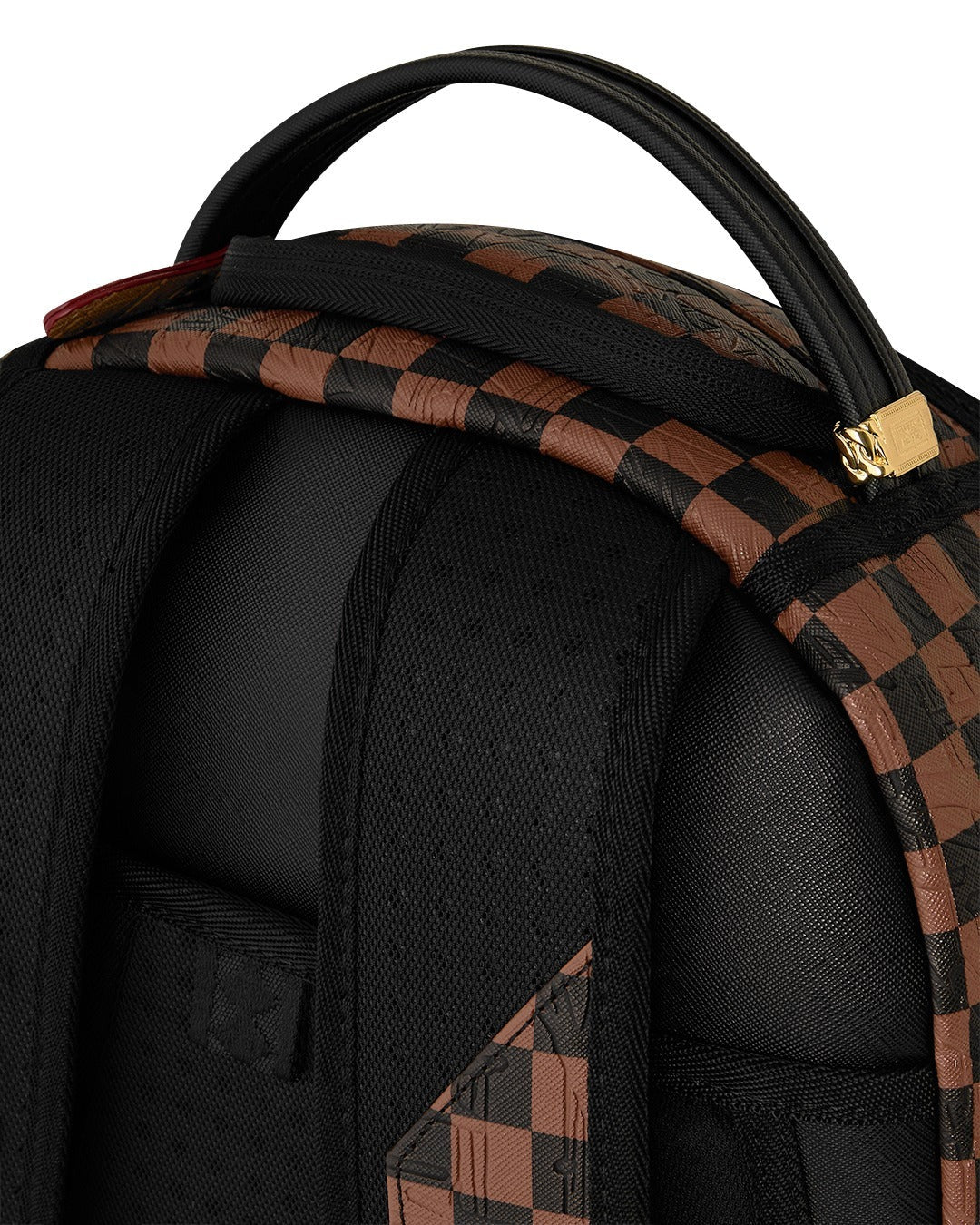 Sprayground Embossed Check 910B8592NSZ zaino marrone PVC