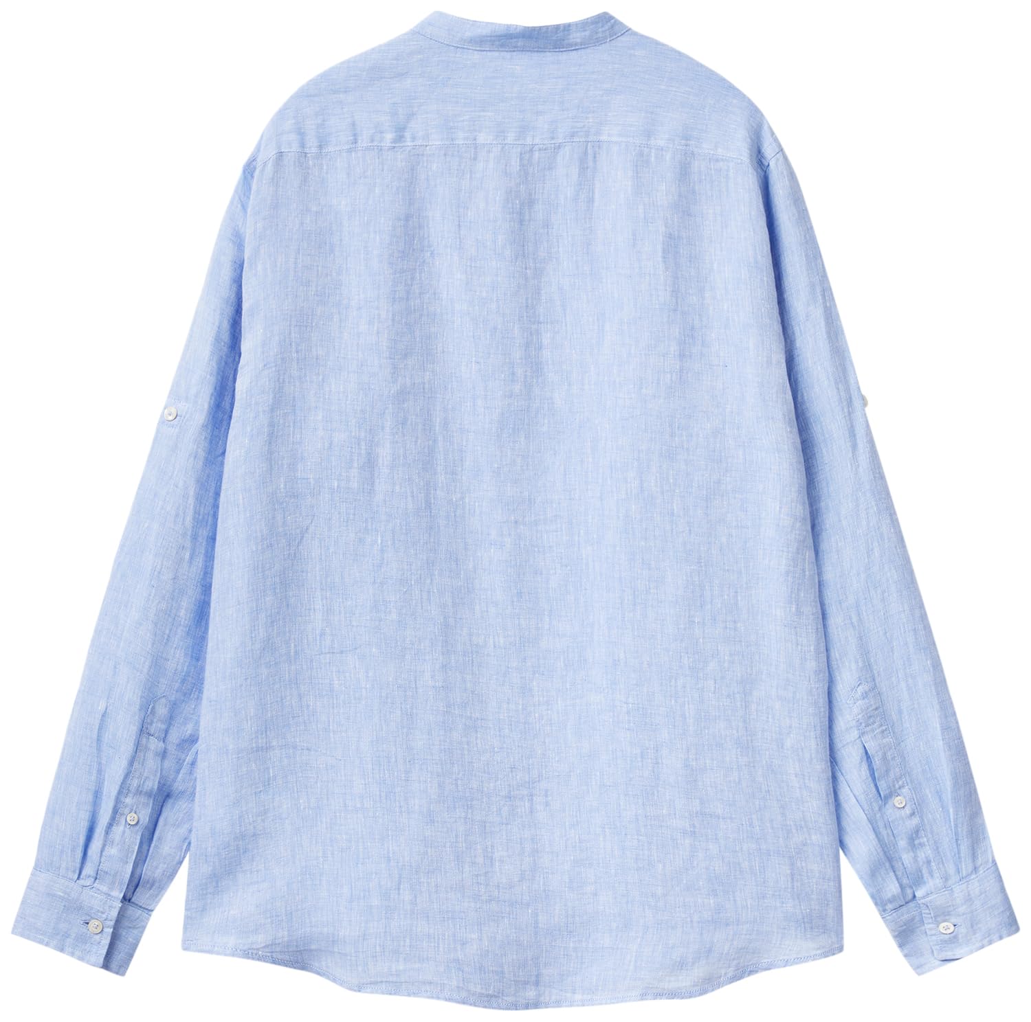 Benetton Camicia Lino Donna Collo Coreana