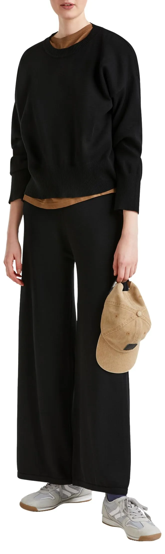 Benetton Maglieria maglione donna girocollo boxy quotidiano