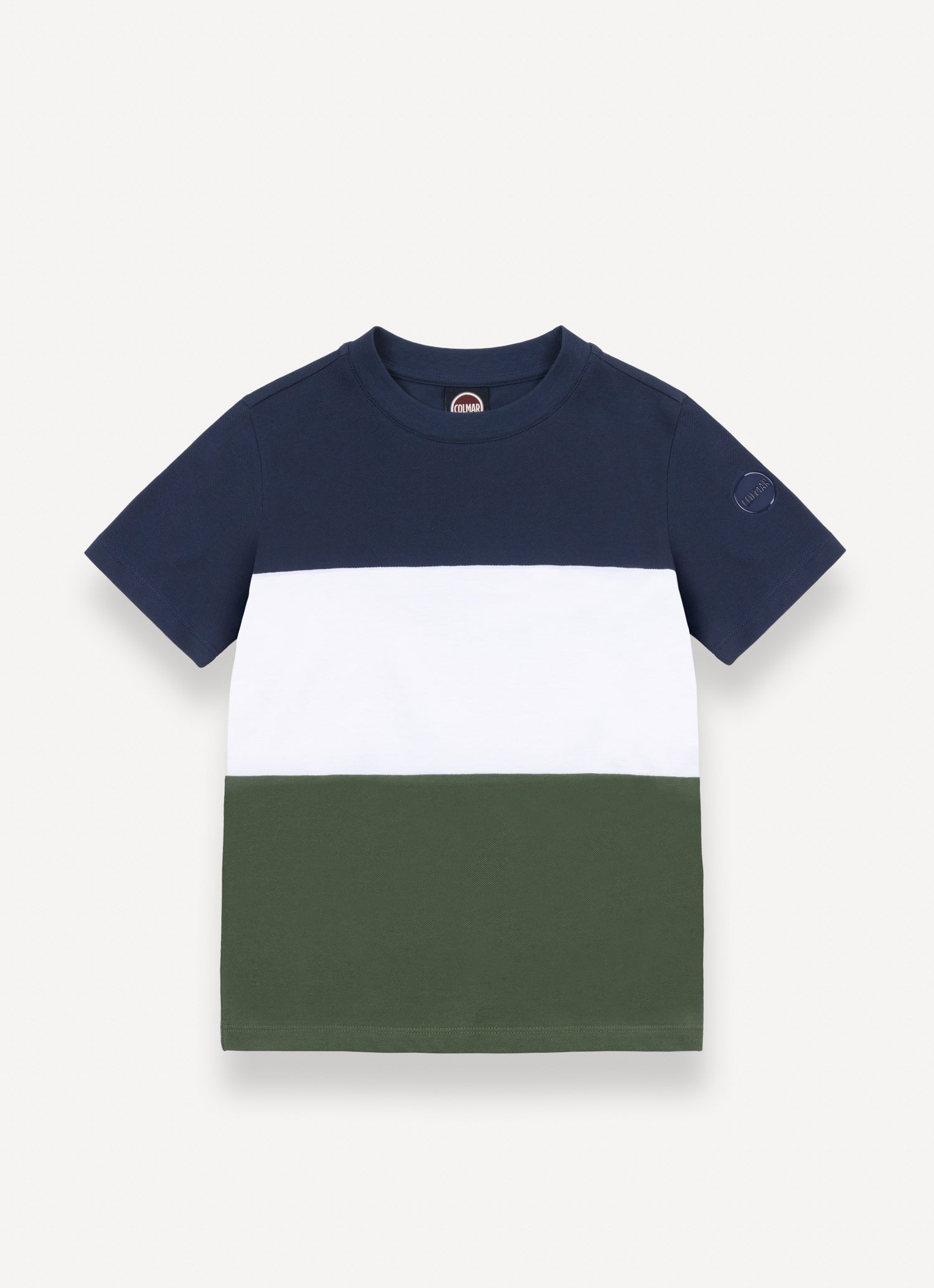Colmar 3519 7XH T-Shirt Bambino Blu Navy Color Block