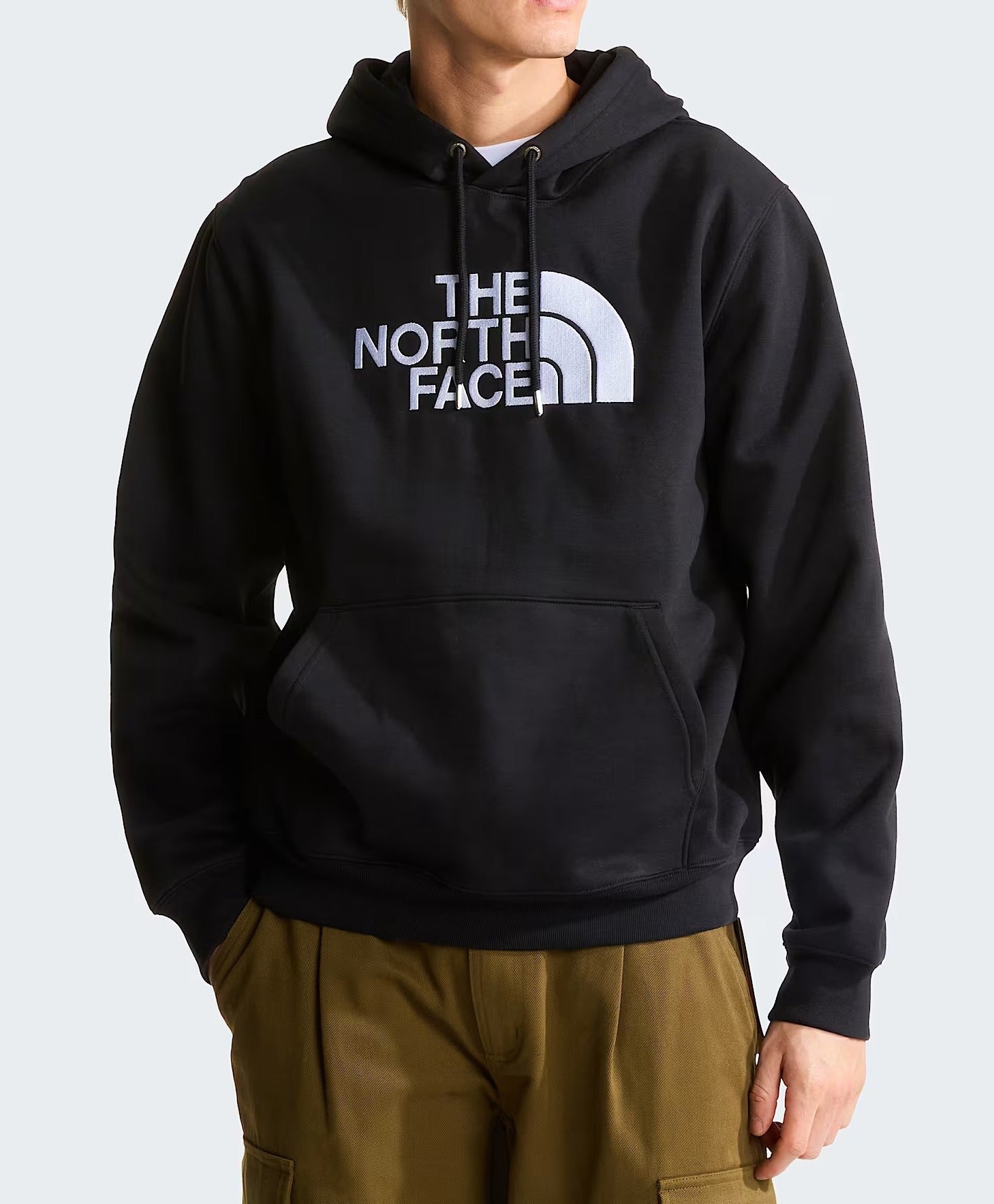 The North Face Drew Peak NF0A8FDA felpa nera cappuccio cotone