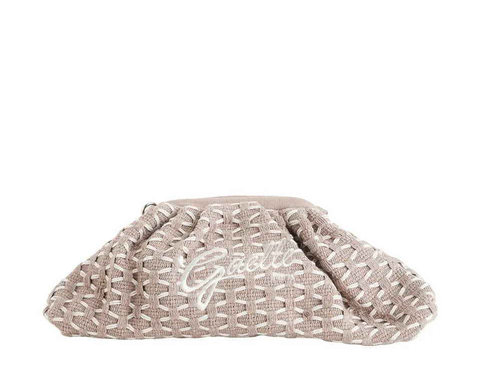 Gaelle Paris GAACW03185 Maxi Pochette Beige Maglia Cotone