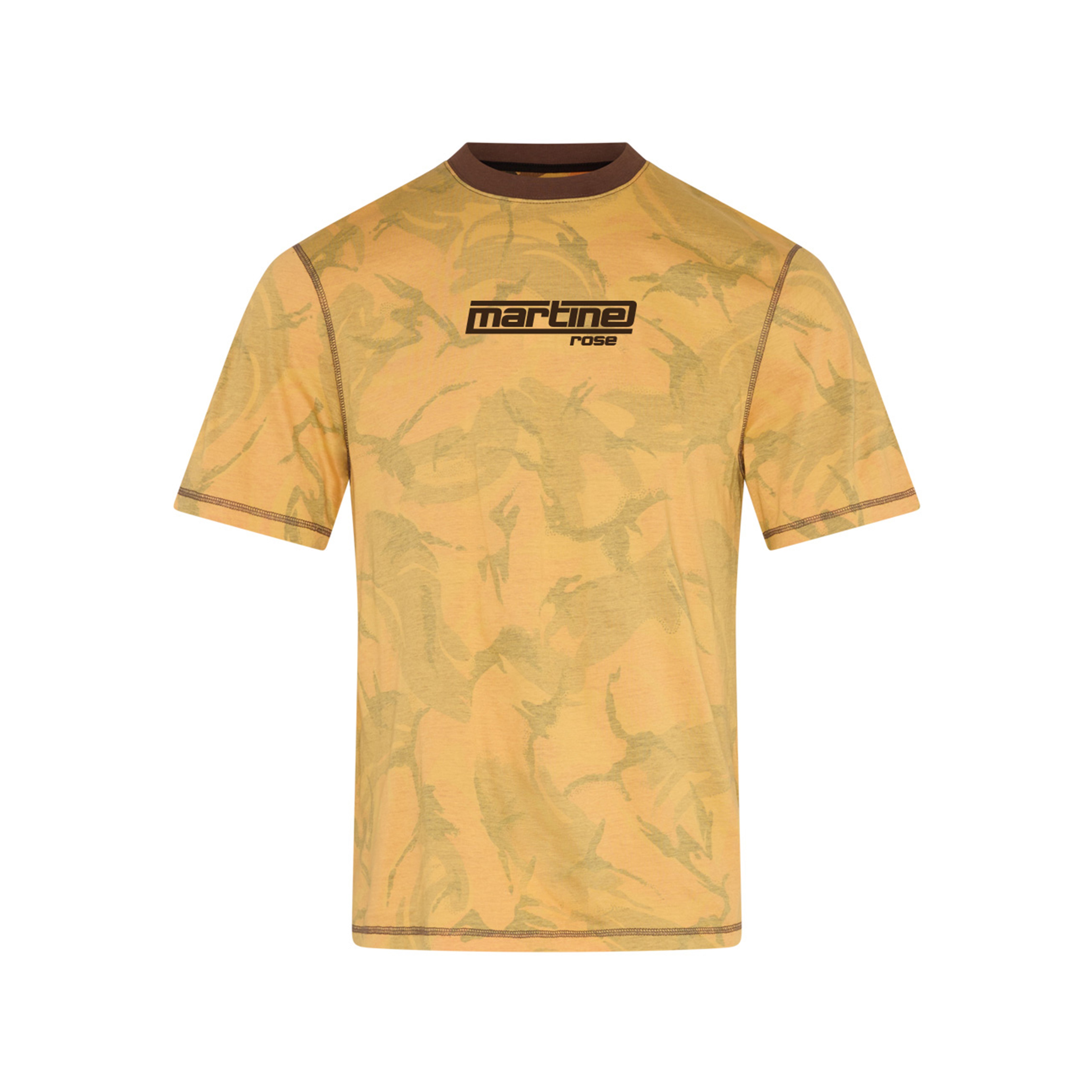 Martine Rose Classic T-Shirt orange camo cotone regular