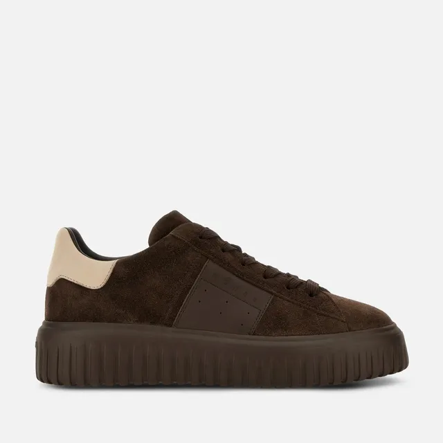 Hogan H-Stripes HXM6450FO7TUH Sneaker Uomo Marrone Suede