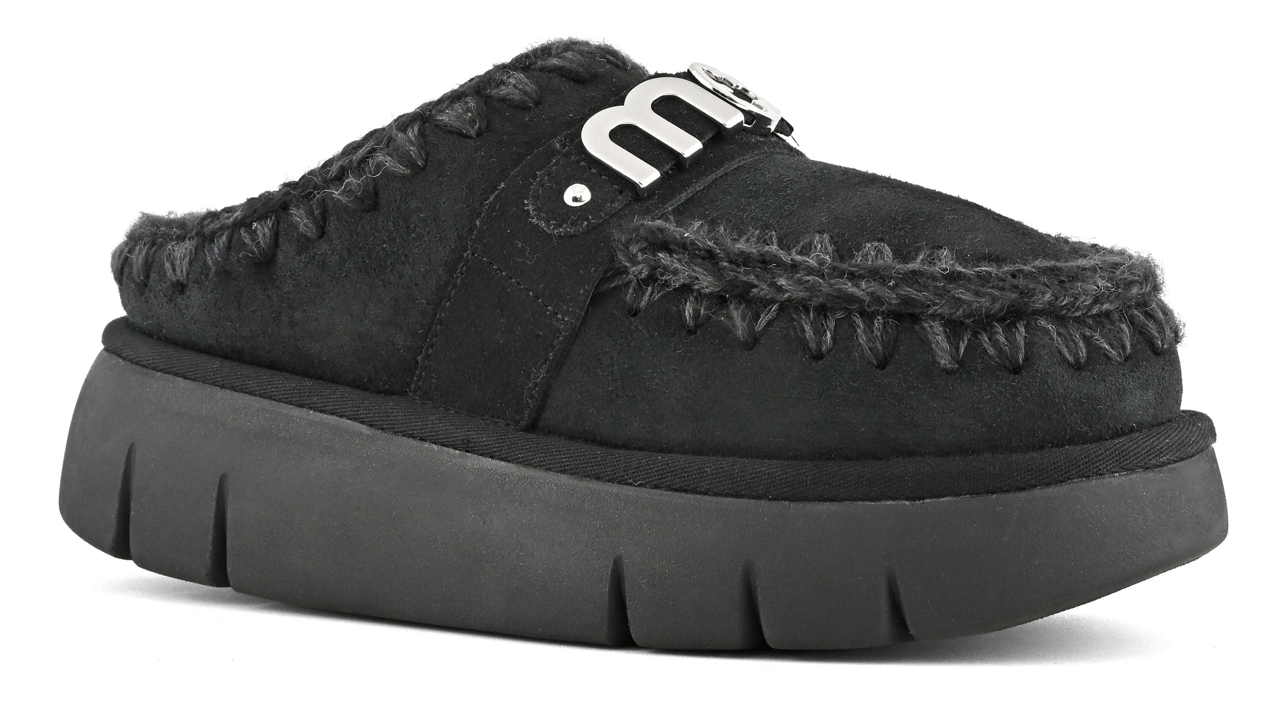 Mou Bounce Clog FW531001A Ciabatta Donna Black montone