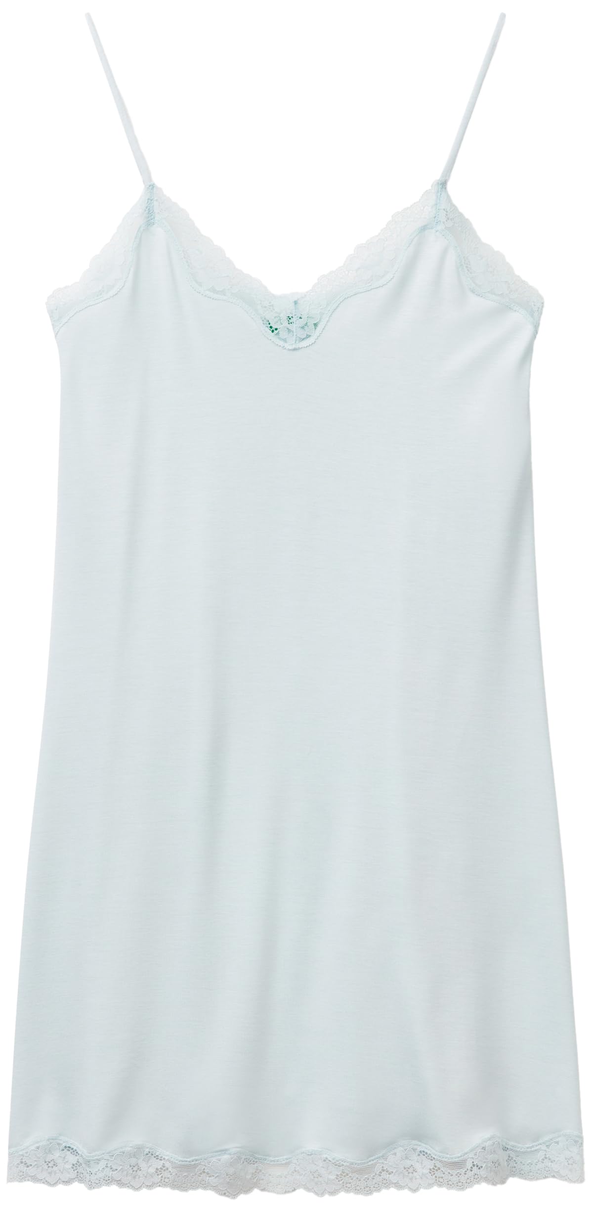 Benetton 3z123v00i Sottoveste Donna S Rosa Viscosa