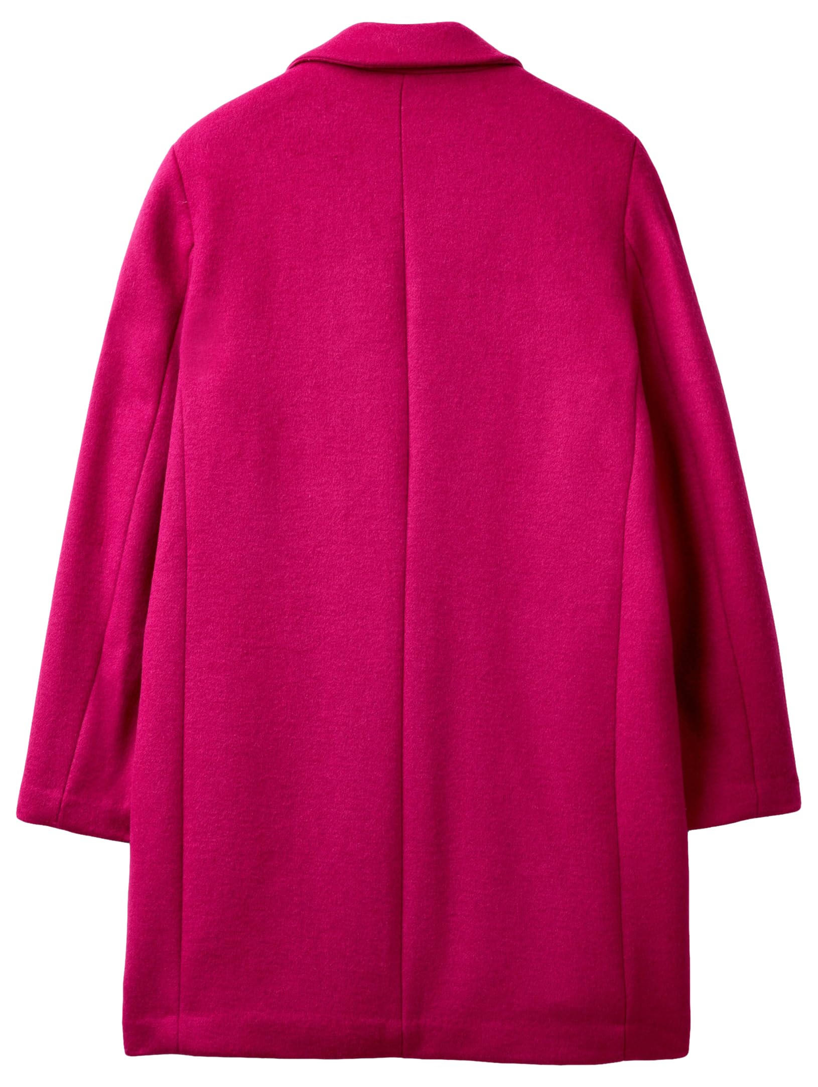 Benetton 2u62dn062 cappotto donna viola 36 panno lana