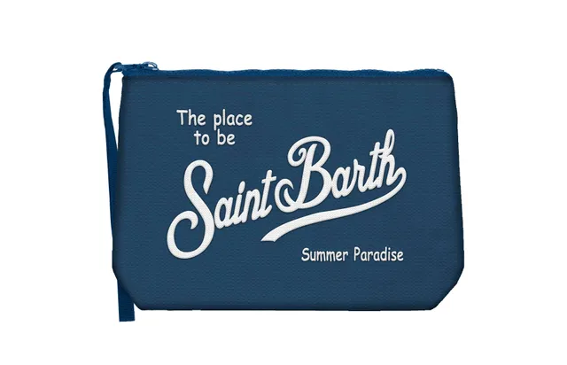 MC2 Saint Barth Aline Canvas Pochette Navy Cotone