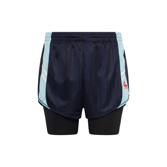 Martine Rose Double Football Short pantaloncini blue navy