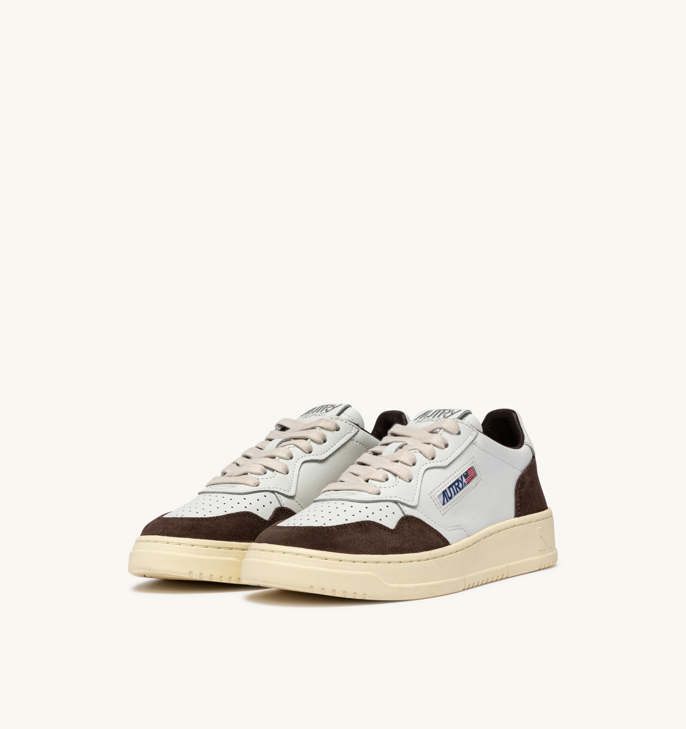 Autry Medalist Low AULM sneakers uomo white mogano