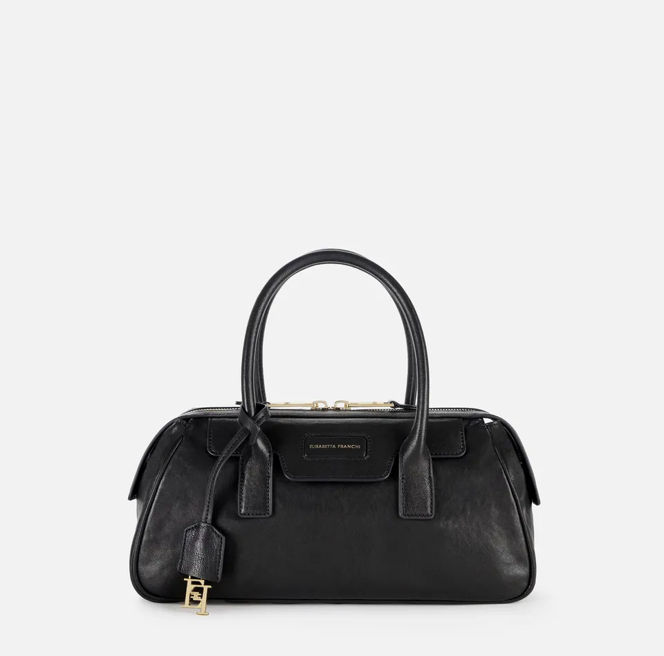 Elisabetta Franchi BS19A67E2 bauletto donna Nero nappa