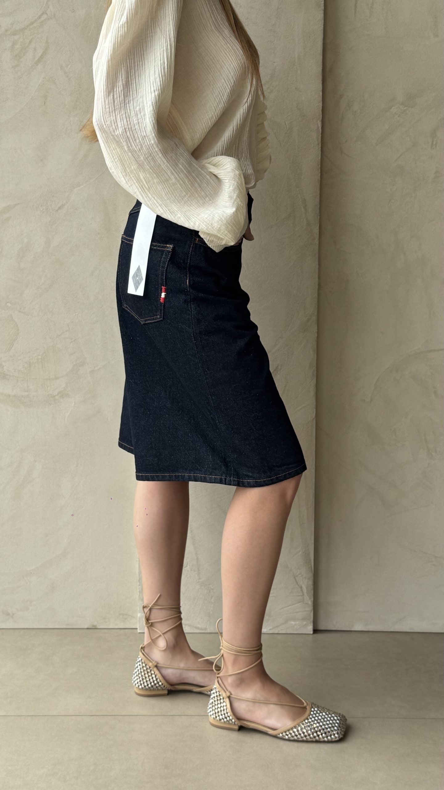Amish AMD171D5700021 bermuda donna denim blu taglia 27