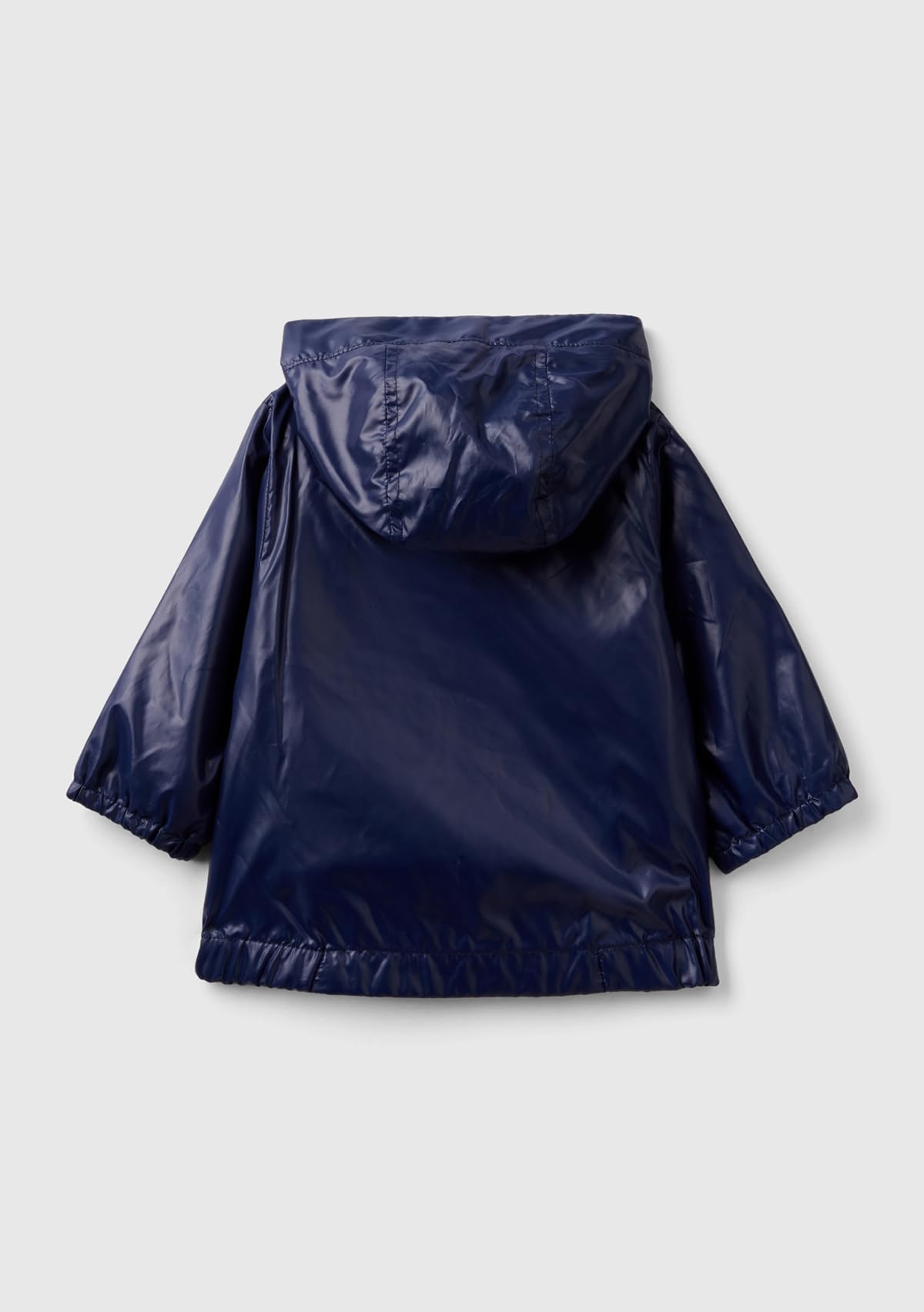 Benetton Giacca Bimbi Blu Notte 252 K-Way Cappuccio