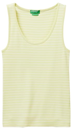 Benetton Canotta Costina Rigata Slim Fit Donna
