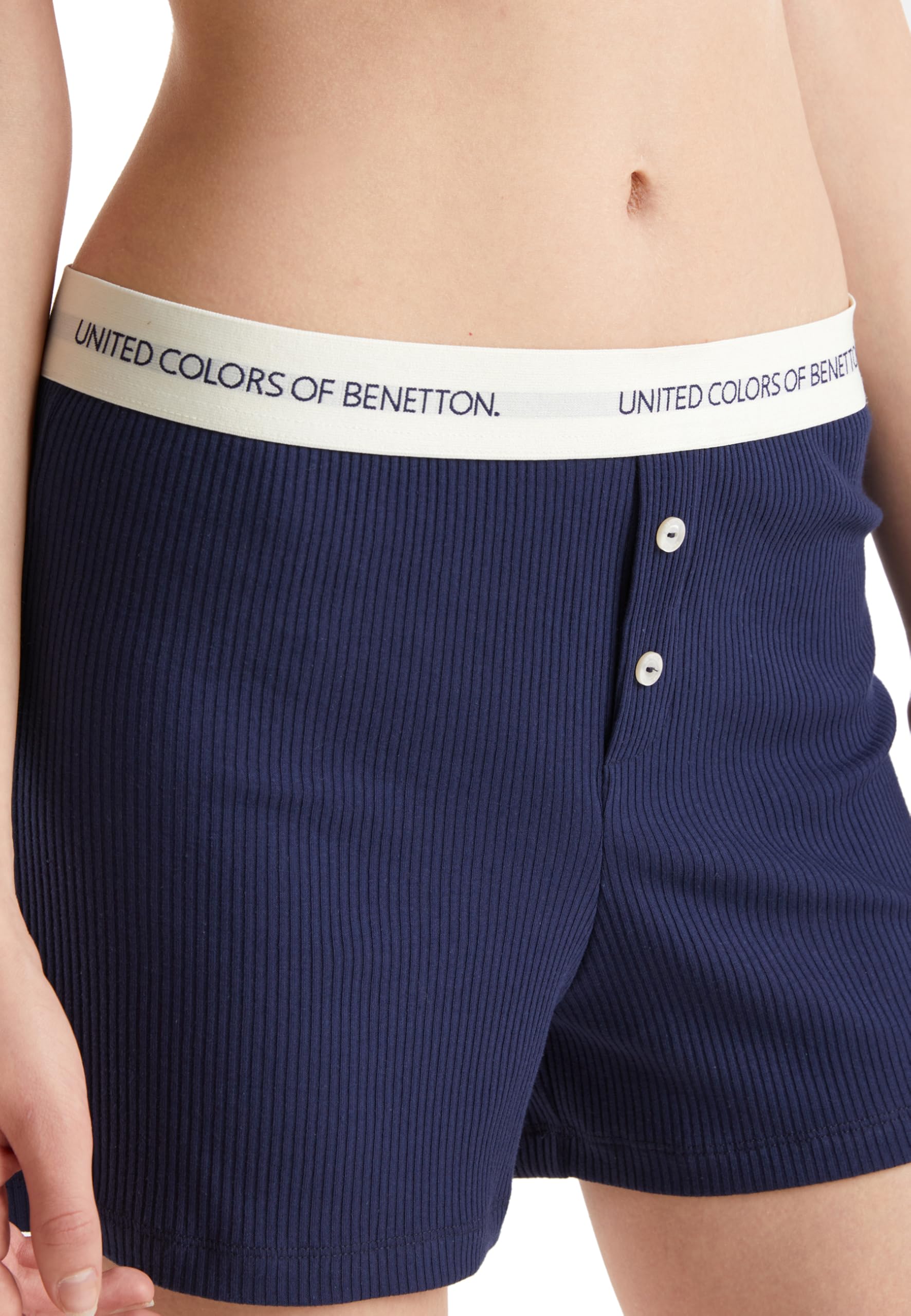 Benetton Intimo e Pigiami 32wa3p03a Set Pigiama Corto Donna Costina