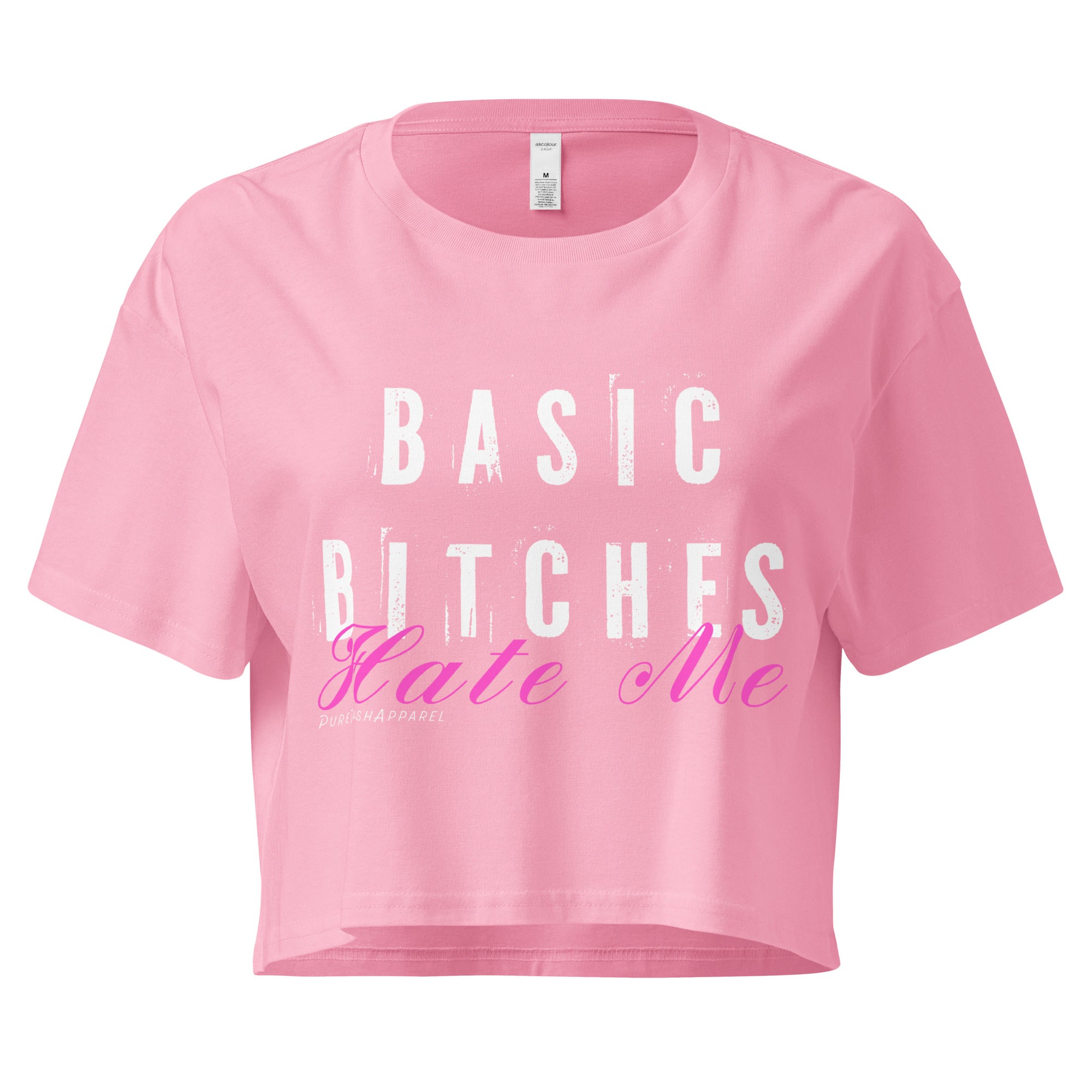 Pure Trash Basic crop top donna cotone nero S