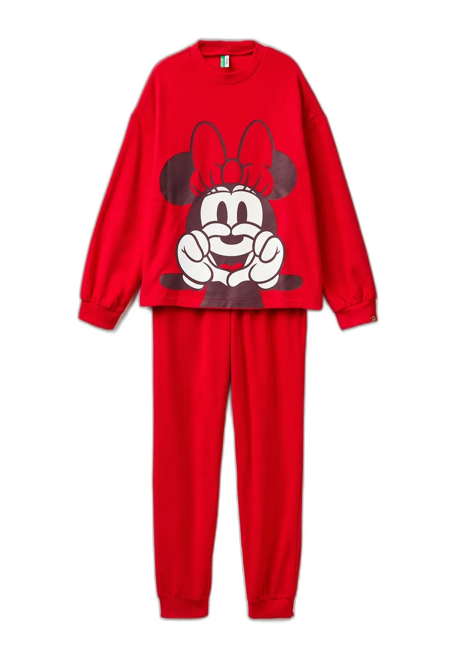 Benetton 3I473P04F Set Pigiama Donna XXS Pile Disney