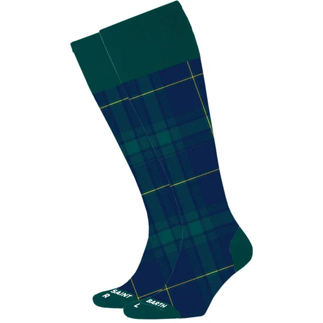 MC2 Saint Barth Sox N 01753M Calzini Tartan Navy Verde