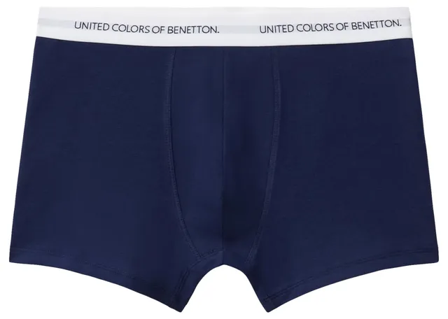 Benetton Boxer gamba 9 cm cotone organico jacquard