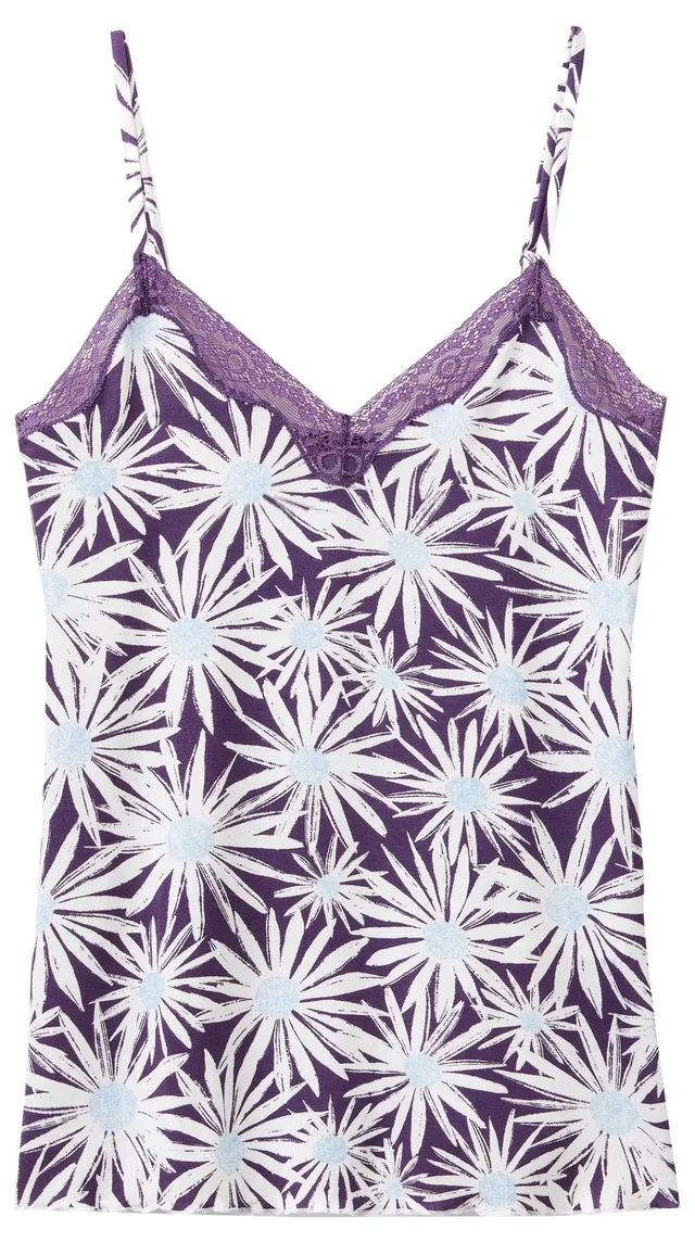 Benetton 3JWV3H009 canottiera donna XXS viscosa pizzo