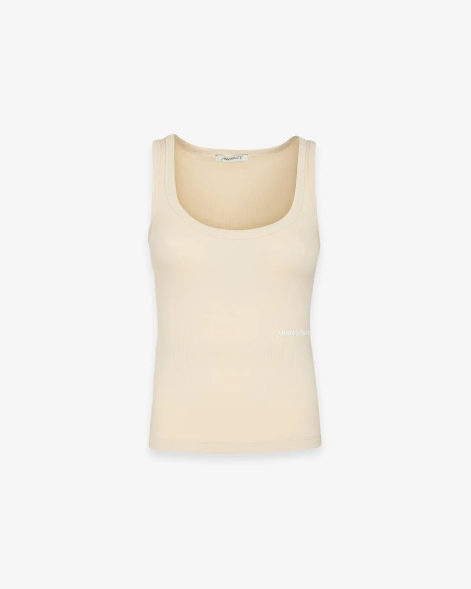 Hinnominate HMABW02512 canotta beige cotone costine