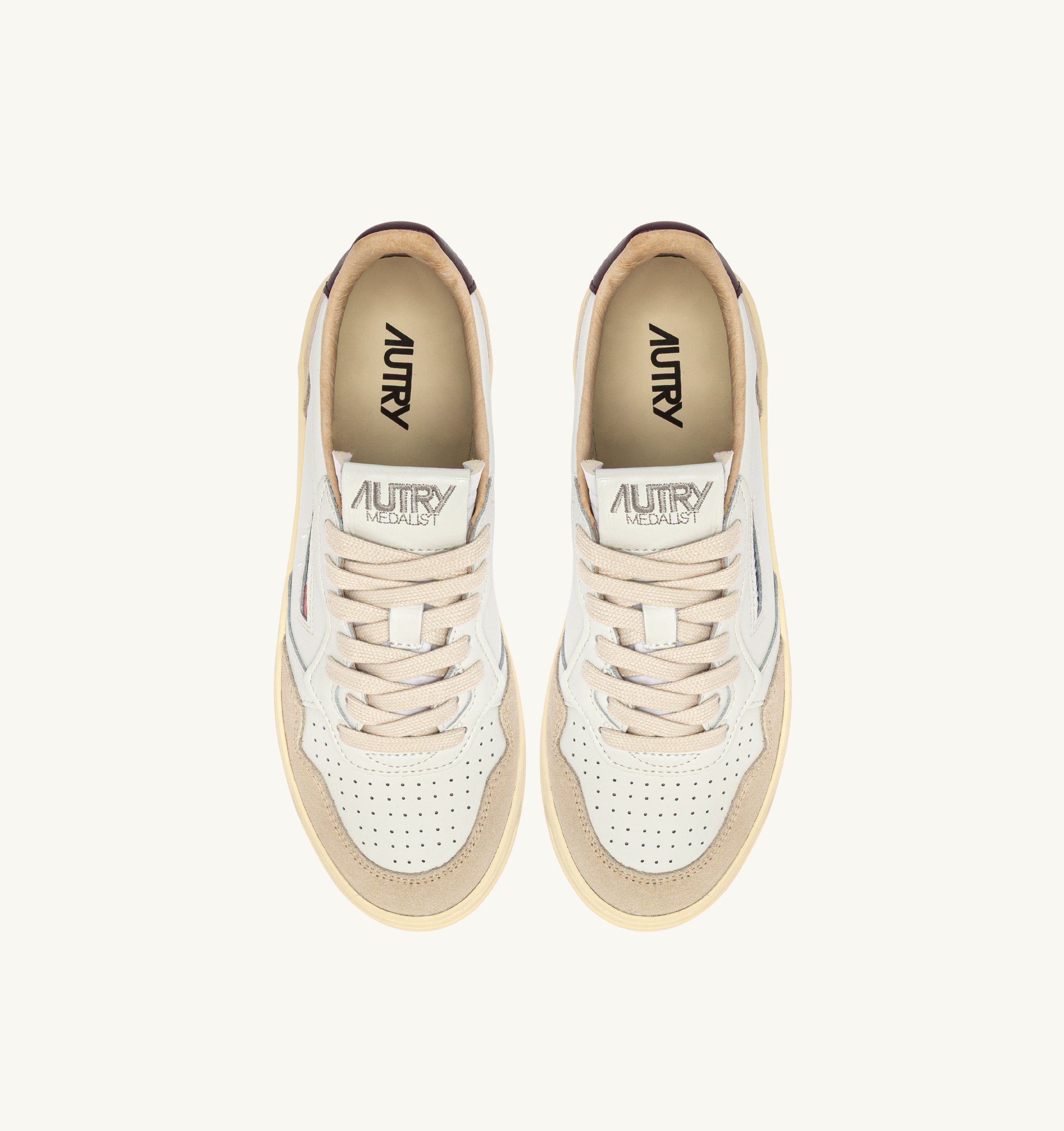 Autry Medalist Low AULW-LS18 Sneakers Bianche Beige