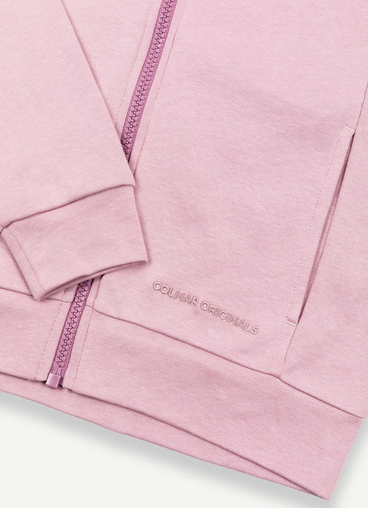 Colmar Backpacker 3602 Felpa Bambina Rosa Paris Zip Cotone