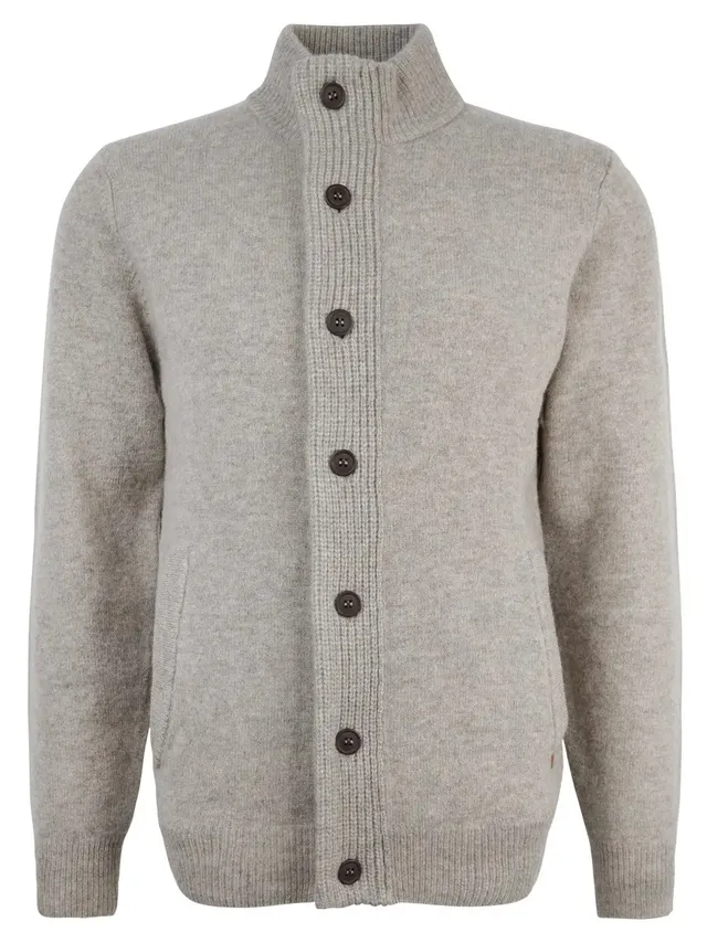 Barbour Essential MKN0731 Maglione Lana Zip New Stone