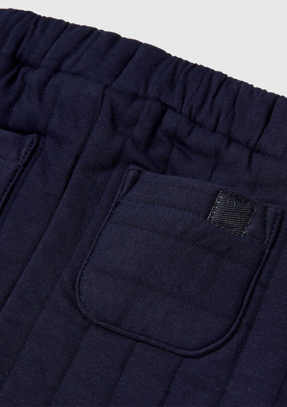 Benetton pantaloni bimbo jersey blu taglia 68 righe leggere
