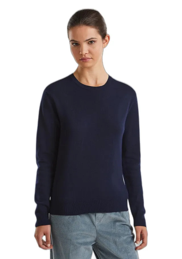 Benetton Maglieria 1002d1k01 Maglione Donna Girocollo